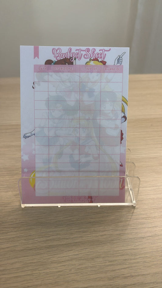 Budget Sheet Saylor Moon A6