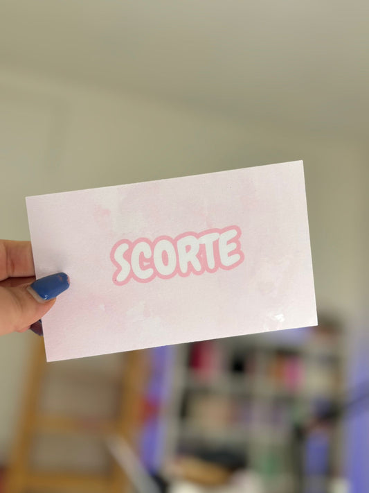 Cartoncino Categoria Plastificato "Scorte"