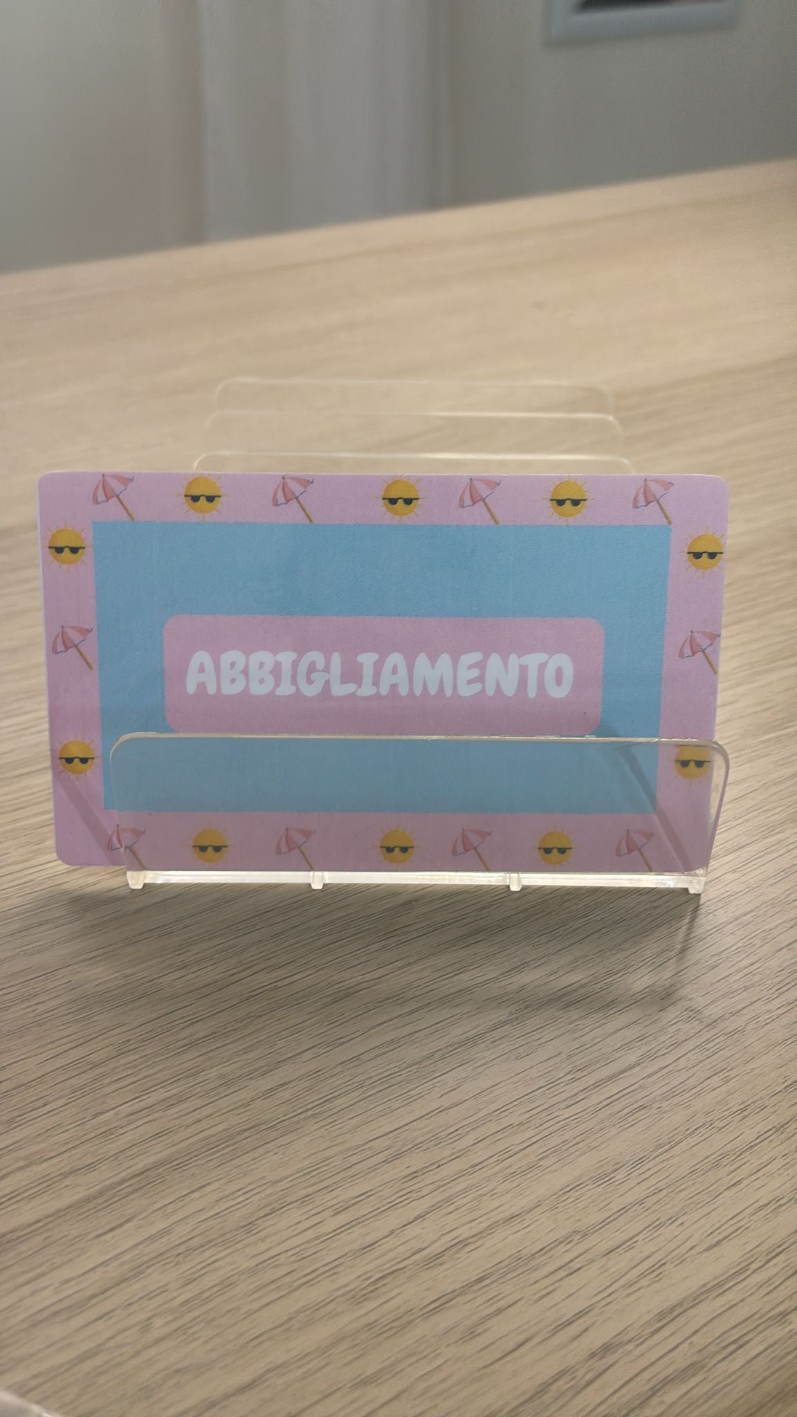 Cartoncino Categoria Plastificato "Abbigliamento"