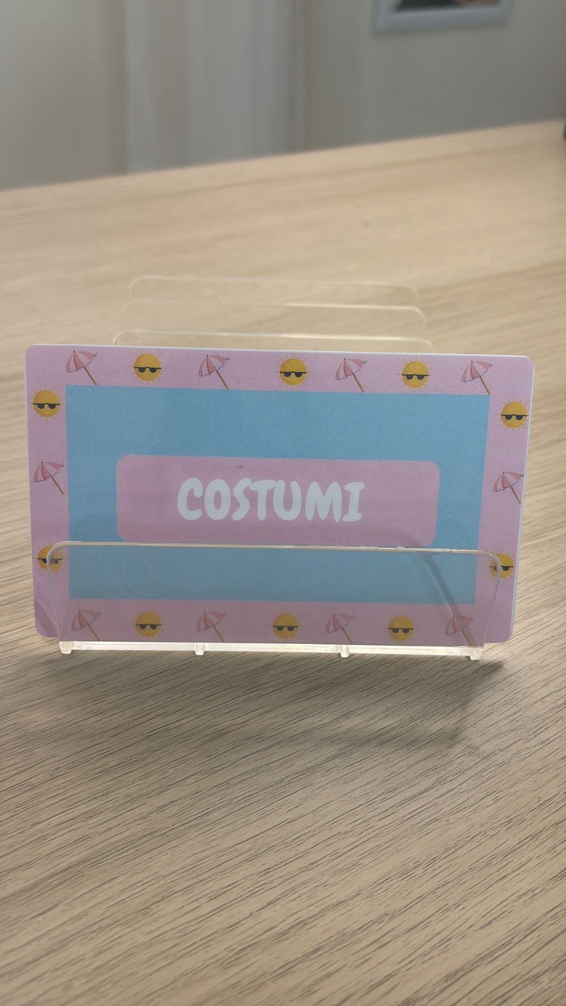 Cartoncino Categoria Plastificato "Costumi"