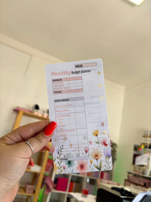 Budget Planner Mensile A6