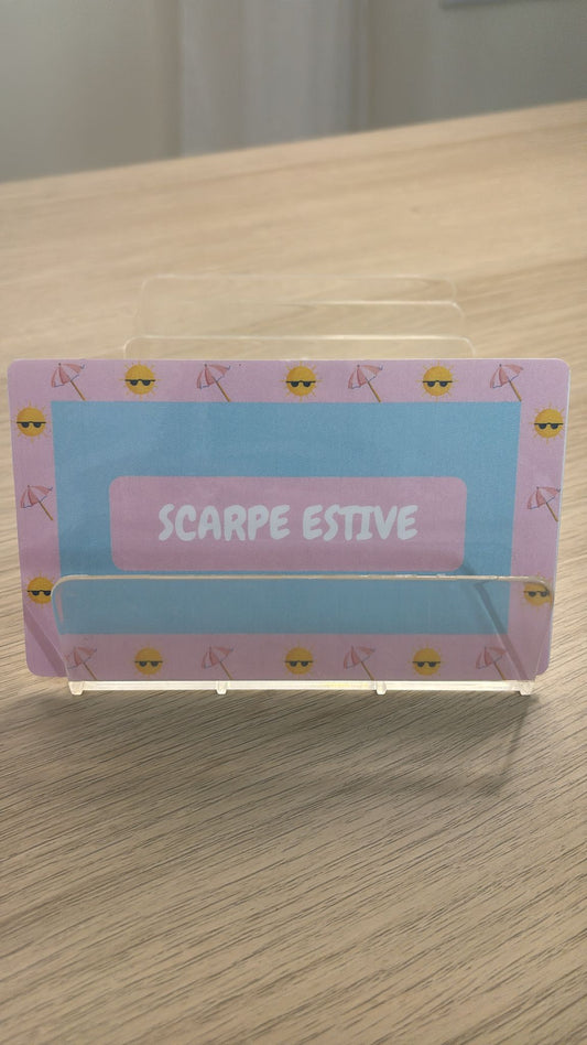 Cartoncino categoria Plastificato "Scarpe Estive"