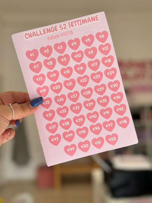 Challenge 52 Settimane in Cartoncino A5