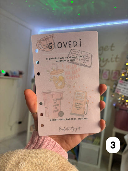 Copertina Giorni Settimanali A6 R.