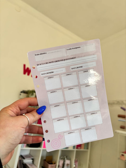 Pagina A5 Il Mio Obiettivo/La mia Ricompensa