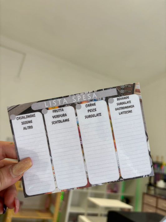 Lista Della Spesa Grigio Colonne