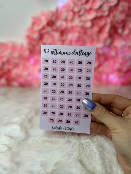 Challenge 52 Settimane Importi €20