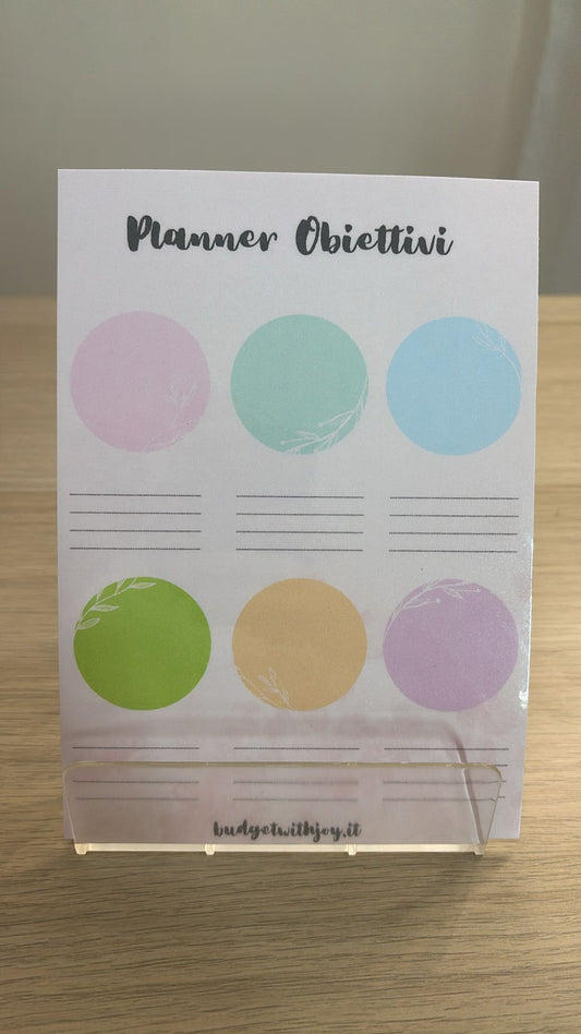 Planner Obbiettivi A5
