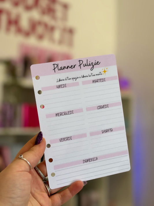 Planner Pulizie A6