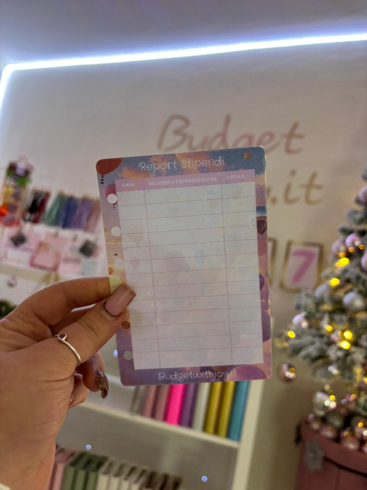 Tracker "Report Stipendio" A7 R.