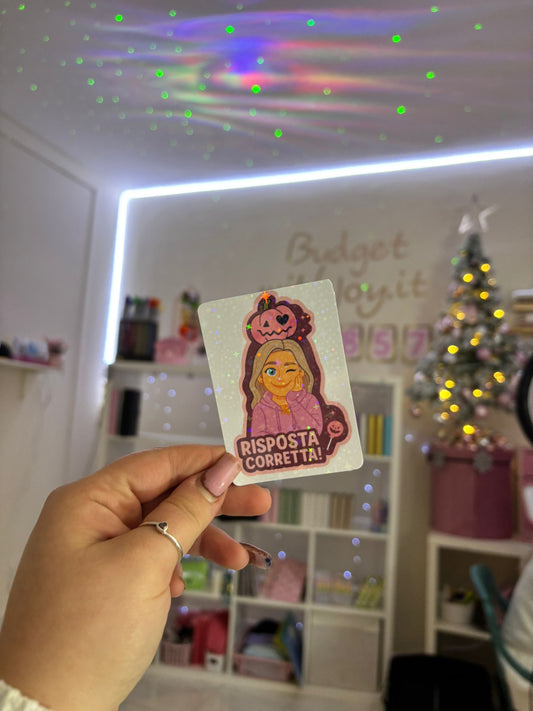 Sticker "Risposta Corretta" Olografico R.