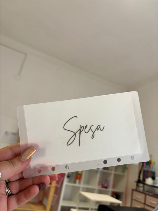 Sezione Opaca "Spesa" A6